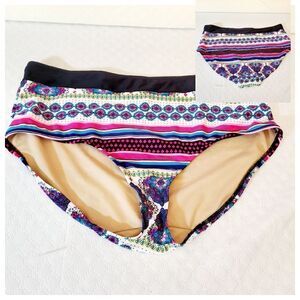 Swim by Cacique  Multi-colored Swim Bottom Size 24